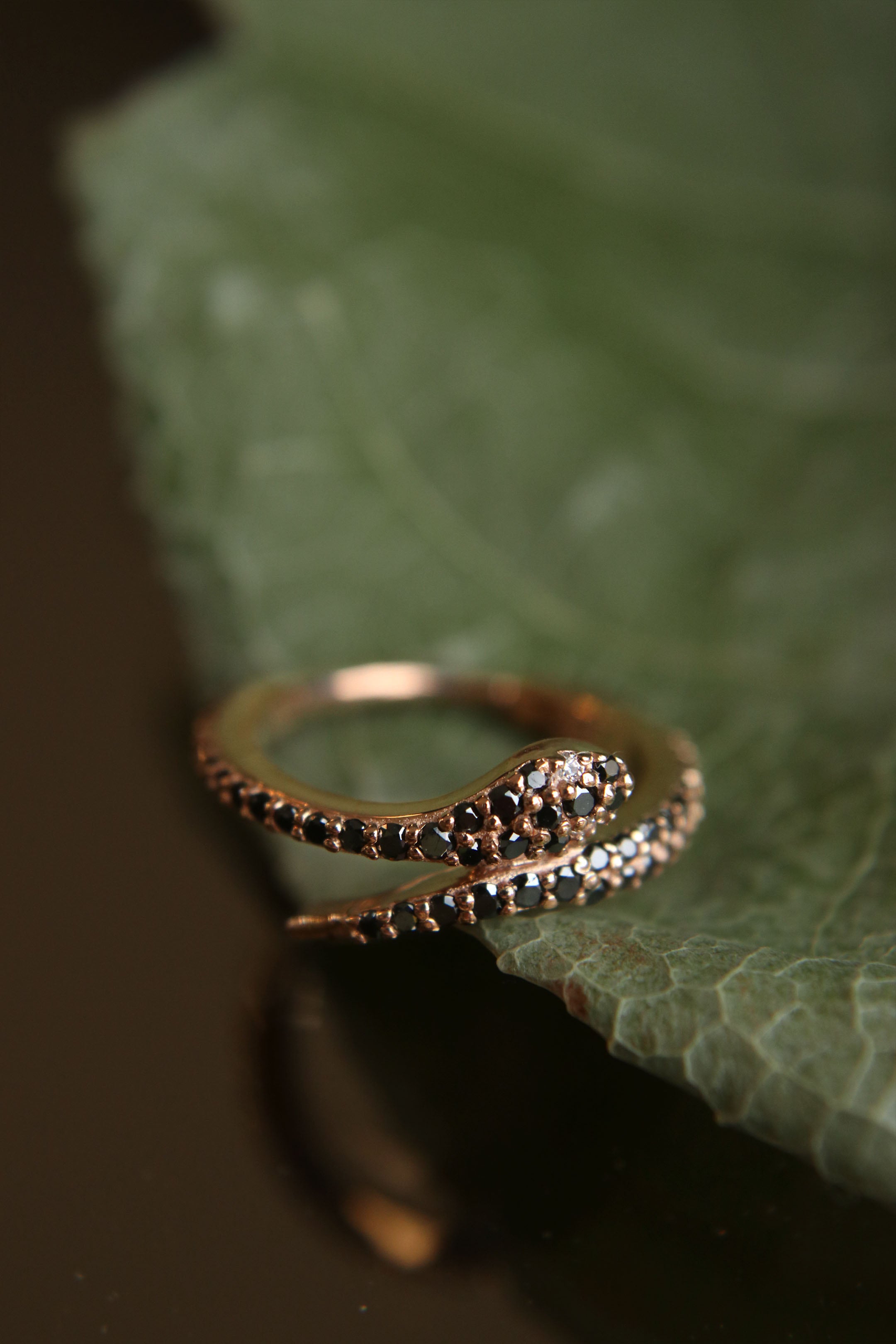 BVLA Medusa Clicker with Black Diamonds 14k Gold Fundamental