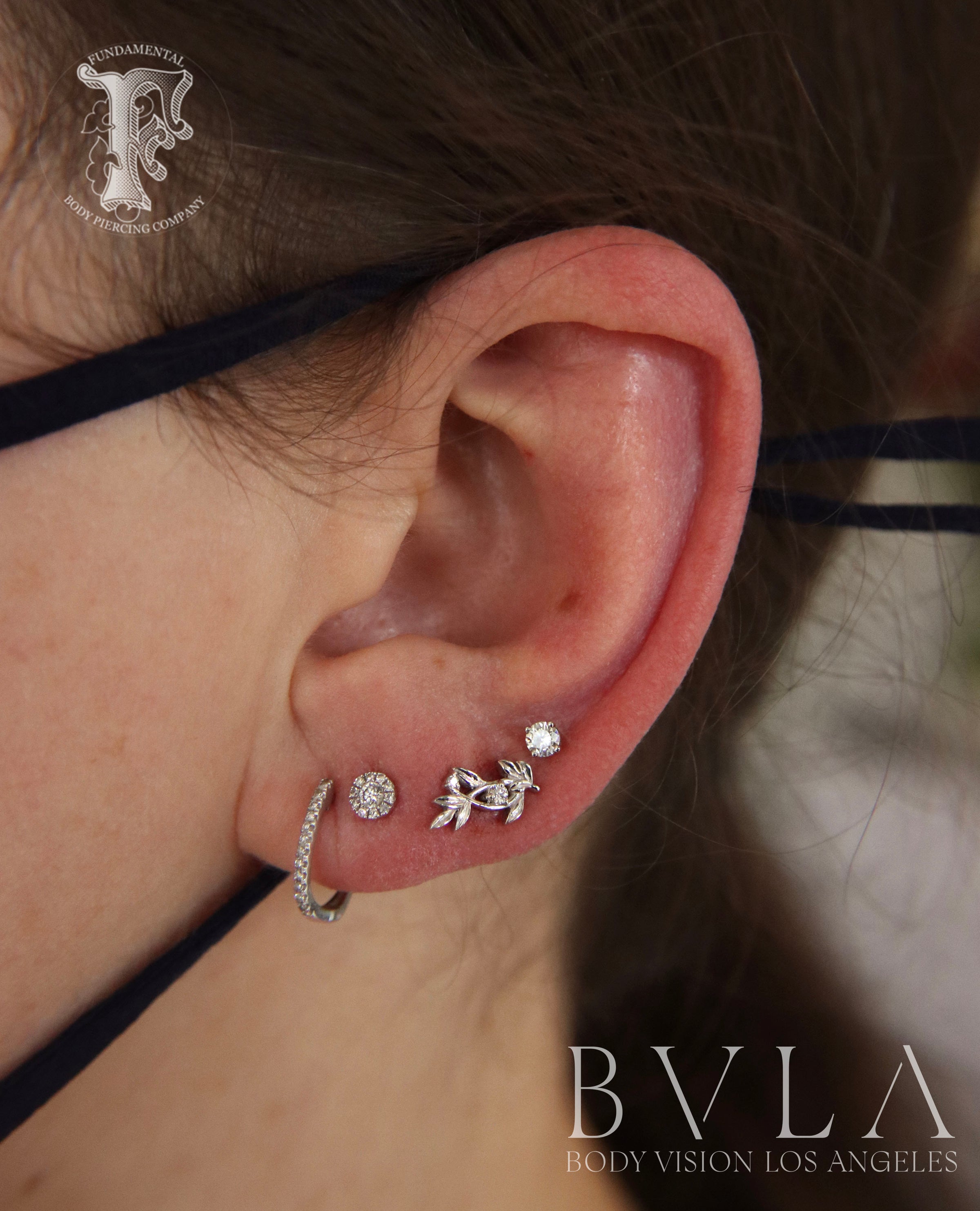BVLA Jessamine with Diamond - 14k Rose Gold | Fundamental Body