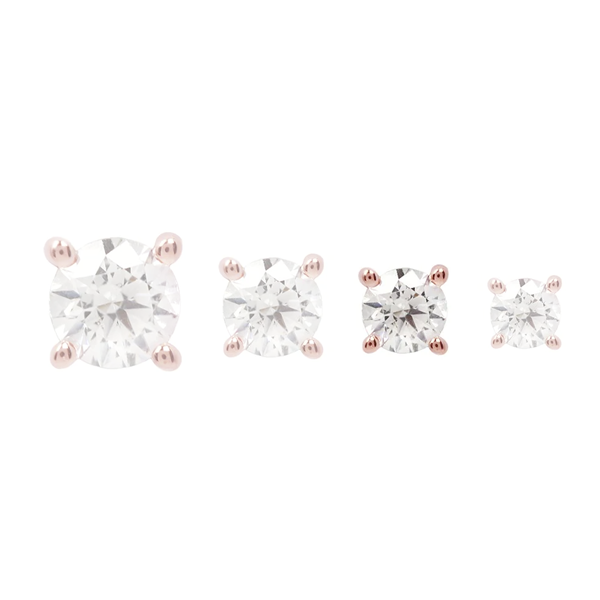 2 5mm prong with round cz fundamental body piercing chicago